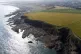 The Arbroath Cliffs, under which is a network of caves along
