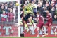 Arsenal's William Saliba (left) scores their side's first go
