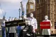 Campaigners protest outside Parliament in Westminster, Londo