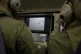 Crew members aboard a French Navy Atlantique 2 surveillance 