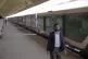 A train is seen parked at a railway station after trains acr