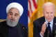 Iranian President Hassan Rouhani (left) and (right) US Presi