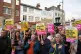 
Counter protesters ahead of an anti-immigration protest out