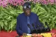 Nigeria's President Bola Ahmed Tinubu speaks at the opening 