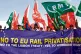Rail workers protest against EU privatisation policies 