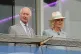King Charles III and Queen Camilla ahead of their horse Trea