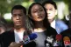 Lawmaker of Move Forward Party Chonthicha Jangrew speaks to 