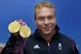 Sir Chris Hoy with his gold medals at the London 2012 Olympi