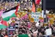 Counter protesters ahead of an anti-immigration protest in W
