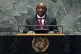 South Africa President Cyril Ramaphosa addresses the 79th se