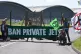 Extinction Rebellion activists blockade Farnborough private 