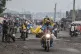 People displaced by the fighting with M23 rebels make their 