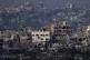 Destroyed buildings by Israeli bombardments as seen inside t