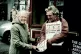 Ron Spencer (right) lessing the Morning Star