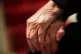 The hands of an elderly woman in Poole, Dorset, December 21,