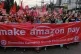 Garment workers in Bangladesh take part in a protest demandi