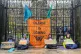 Extinction Rebellion activists chain themselves to the gates