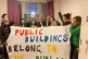 Jeremy Corbyn with the Balie Hoose activists 