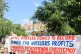 Hotel workers protest in front of the Acropolis in Athens