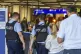 Police patrol the terminal at Frankfurt Airport in Frankfurt