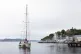 The Greenpeace ship Witness arrives at the harbour in Bergen