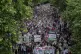 People take part in a national demonstration for Gaza from R