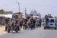 
Displaced Palestinians arrive in central Gaza after fleeing
