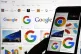 Various Google logos are displayed on a Google search, Septe