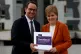 Scottish First Minister Nicola Sturgeon receives the Sustain