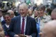 Northern Ireland Secretary Hilary Benn during a visit to St 