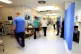 Staff on a NHS hospital ward, October 3, 2014