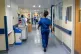 A general view of staff on a NHS hospital ward at Ealing Hos