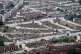 An aerial view of terraced housing in Pimlico in central Lon
