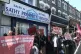 Members of London Renters Union protest outside Sathy Proper