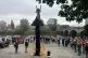 A rally by the La Pasionaria statue on the banks of the Clyd