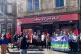 Unite members protest outside a Pizza Hut against the compan