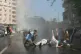 Police water cannon pro-HDP protesters in Diyarbakir 