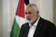 Hamas chief Ismail Haniyeh speaks during a press briefing af