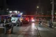 Israeli policemen take position after a shooting attack in J
