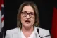 Victorian Premier Jacinta Allan speaks to media during a pre