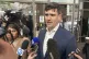 Jacob Hersant speaks outside the Melbourne Magistrates' Cour