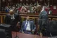 Former South African President Jacob Zuma (centre) with his 