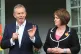 Former Prime Minister Tony Blair campaigning alongside forme