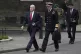 UK Defense Secretary John Healey (left) arrives to 10 Downin