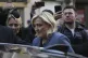 French far-right leader Marine Le Pen leaves the National Ra