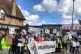 Right to food campaigners hold a rally in Lewisham, London, 