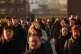 Commuters battling strong winds in London Bridge, January 22