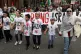 Protesters in Manchester