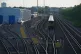 Merseyrail trains lined up on the track at Kirkdale Depot, J