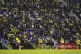 Soccer fans watch a Mexican women's soccer league semi-final